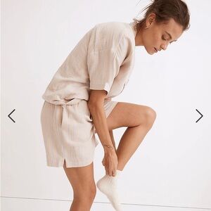 Madewell Lightestspun Oversized Short Pajamas Set